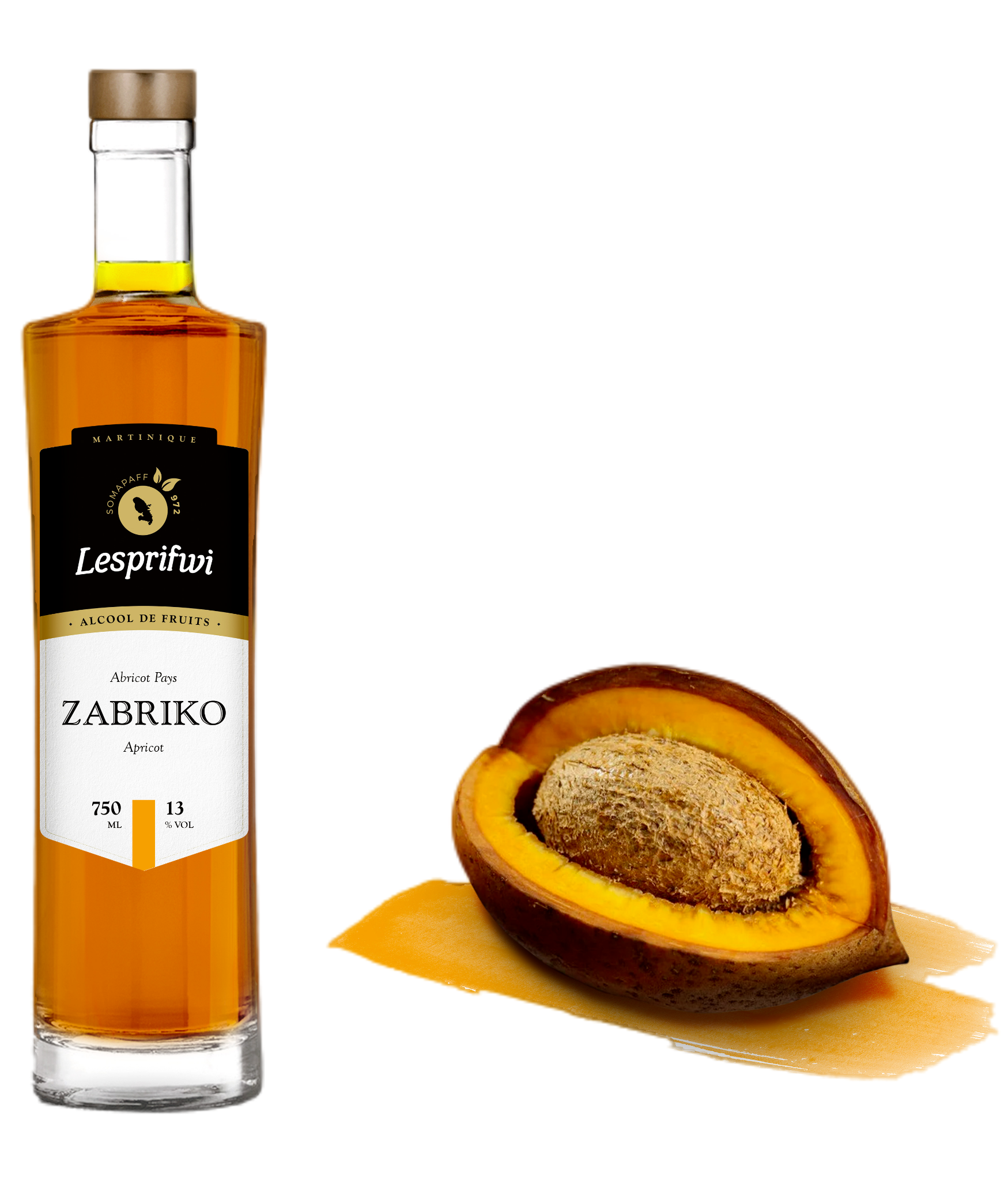 LESPRIFWI Zabriko, alcool d’abricot pays