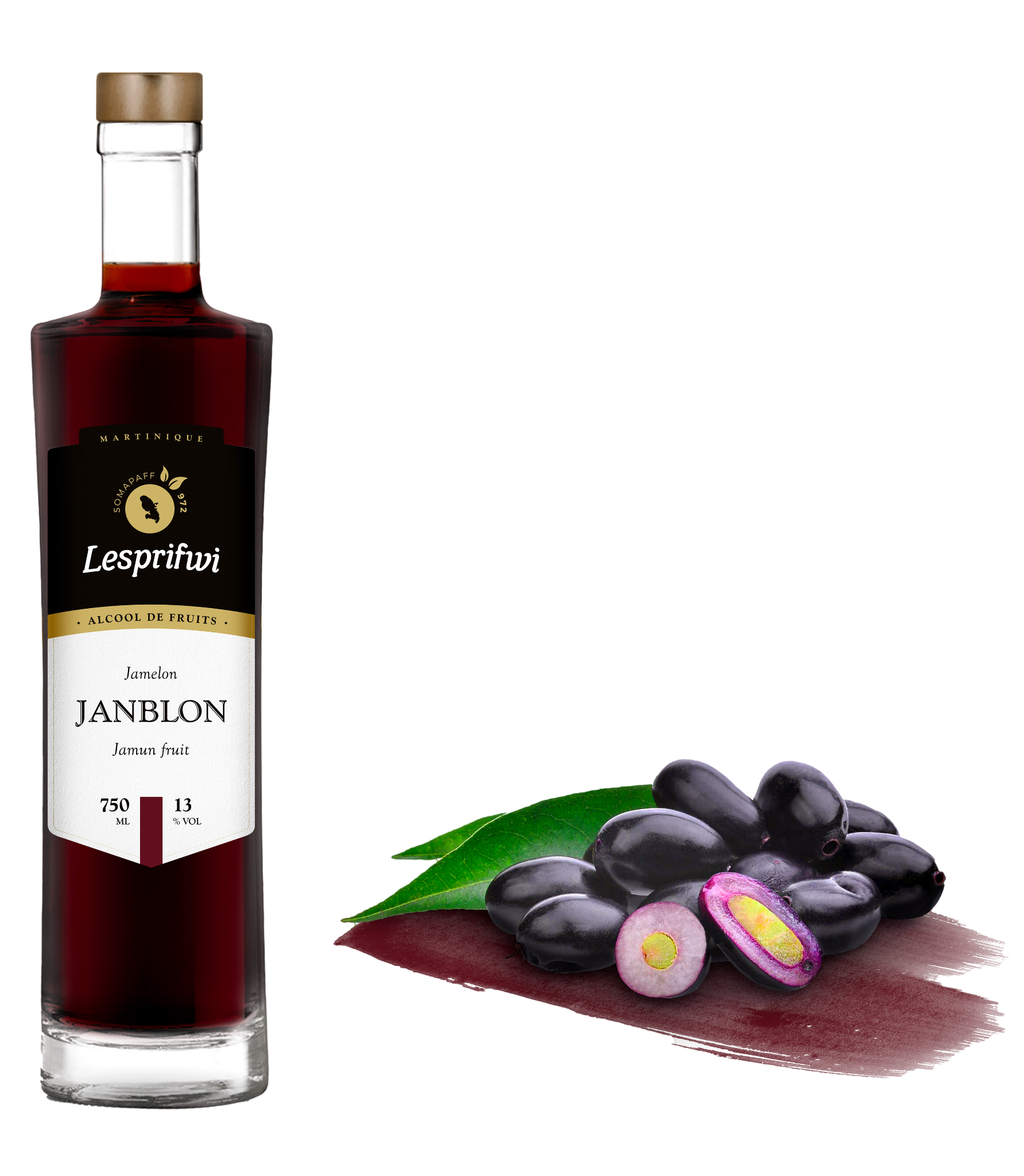 LESPRIFWI Janblon, alcool de jamelon