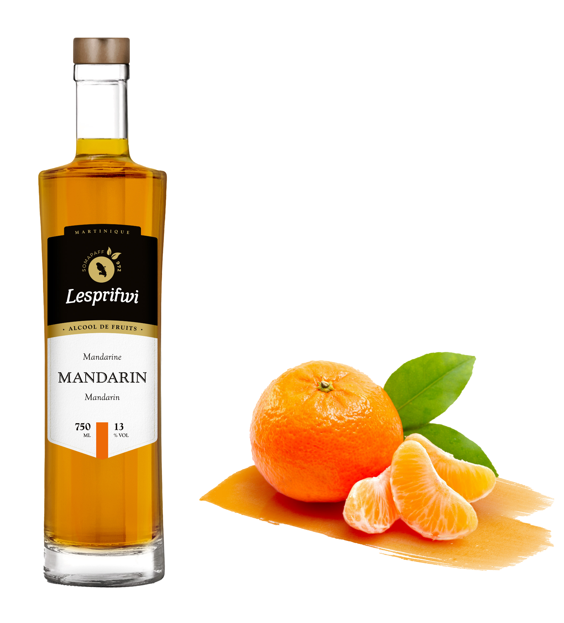 LESPRIFWI Mandarin, alcool de mandarine