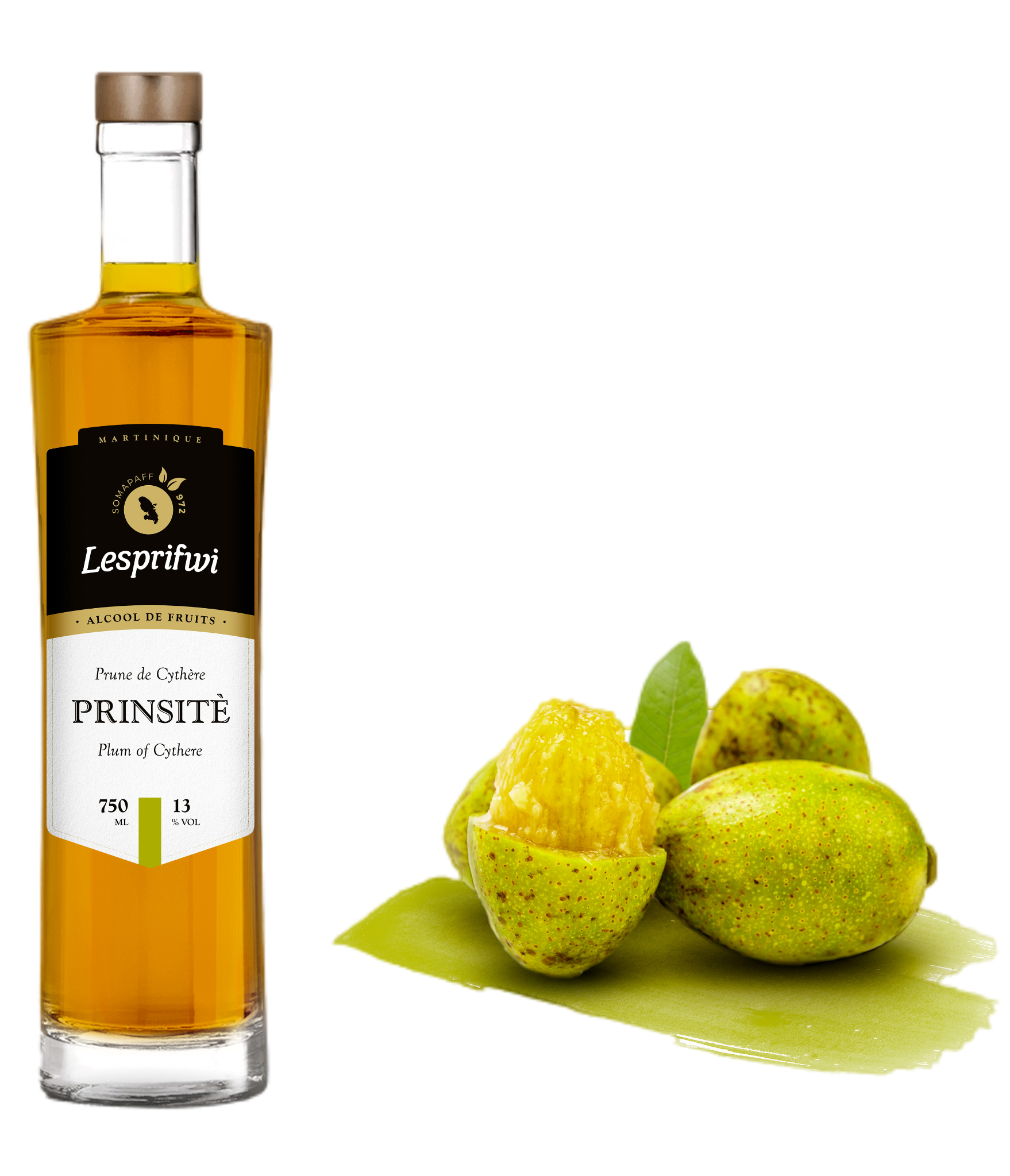 LESPRIFWI Prinsitè, alcool de prune de Cythère